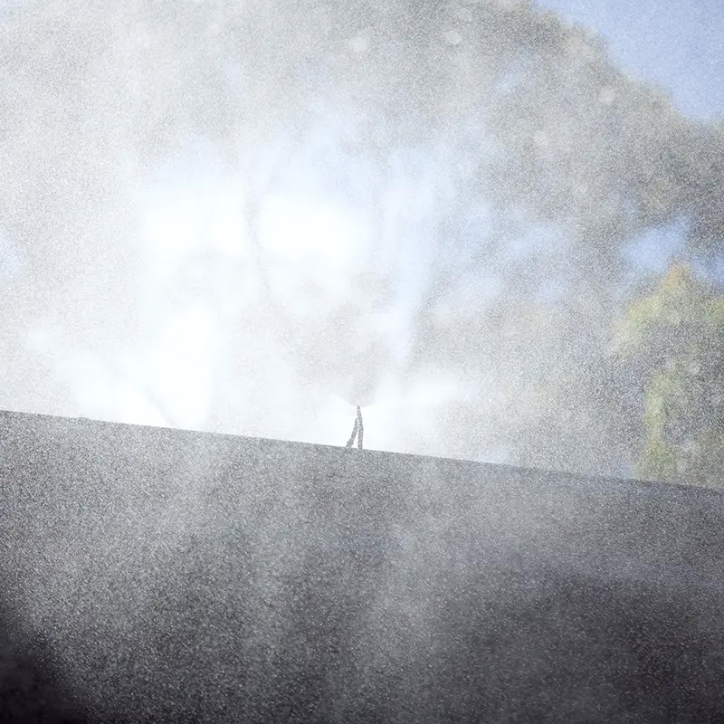 Bushfire sprinkler systems in action